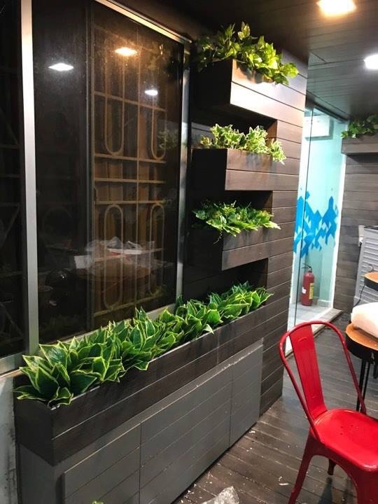 Tường cây giả trang trí tường